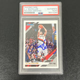 2019-20 Panini Donruss #164 C.J. McCollum Signed Card PSA Slabbed Blazers