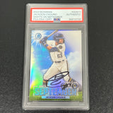 2023-24 Topps Bowman Chrome Sights on September #SOS-11 Jackson Chourio Signed Card PSA Slabbed Brewers