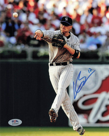 Clint Barnes signed 8x10 photo PSA/DNA Colorado Rockies Autographed