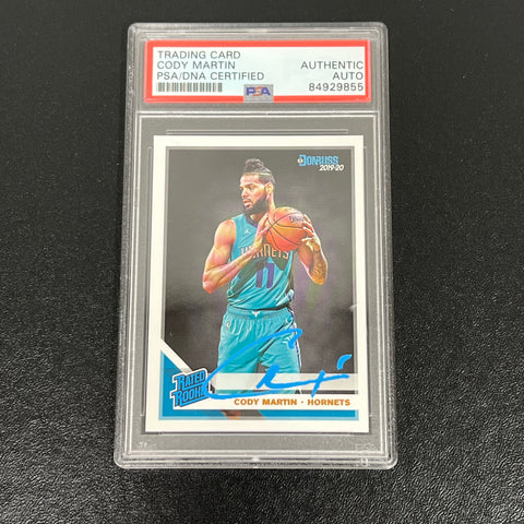 2019-20 Panini #233 Cody Martin Signed Card AUTO PSA/DNA Slabbed RC Hornets