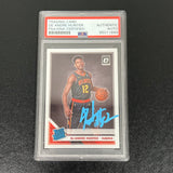 2019-20 Panini #198 De'Andre Hunter Signed RC Card AUTO PSA/DNA Slabbed Hawks