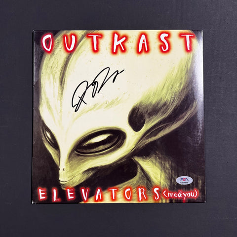 Big Boi signed Elevators Vinyl Insert PSA/DNA Autographed Rapper Outkast