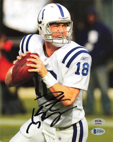 Peyton Manning Signed 8x10 Photo PSA/DNA Colts