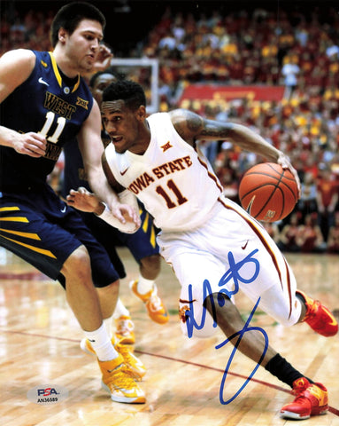 MONTE MORRIS signed 8x10  photo PSA/DNA Iowa State Cyclones Autographed