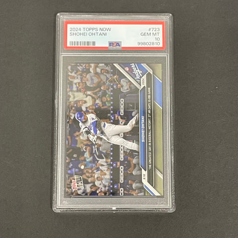 2024 Topps Now #723 Shohei Ohtani PSA GEM MT 10 Dodgers