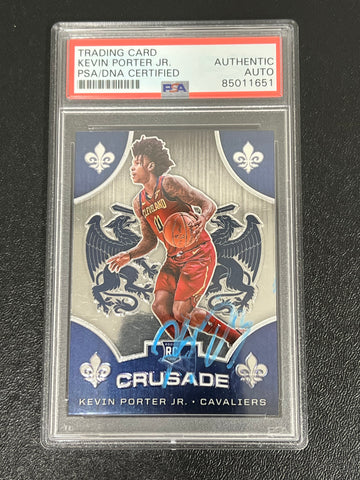 2019-20 Panini Chronicles #523 Kevin Porter Jr. Signed Card PSA Slabbed Cavaliers