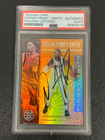 2019-20 Panini Illusions #115 Dorian Finney-Smith Signed Card AUTO PSA Slabbed Mavericks