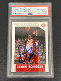 2015-16 NBA Hoops #89 Dennis Schroder Signed Card PSA AUTO Slabbed Hawks