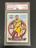 2012-23 Past Present #133 Metta World Peace (Ron Artest) Signed Card AUTO PSA Slabbed Kings