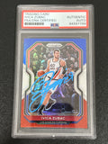 2020-21 PANINI PRIZM #196 Ivica Zubac Signed Card AUTO PSA Slabbed RC