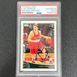 2005 Topps Draft Pick #157 Luke Ridnour Signed Card AUTO PSA Slabbed Milwaukee Bucks