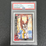 2008-09 NBA Fleer #39 Jermaine O'Neal Signed Card AUTO PSA Slabbed Raptors