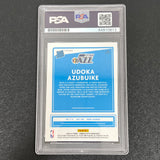 2020-21 Panini Donruss Optic #177 Udoka Azubuike AUTO Signed Card PSA/DNA Encapsulated Jazz