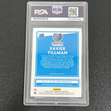 2020-21 Panini Donruss Optic #185 Xavier Tillman signed card AUTO PSA/DNA Slabbed Grizzlies