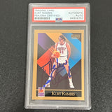 1990-91 NBA Skybox #229 Kurt Rambis Signed Card Auto 10 PSA Slabbed