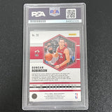 2020-21 Panini Mosaic #28 Duncan Robinson Signed Card AUTO PSA Slabbed Heat