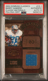 2004 Donruss Classics Classic Materials #CS-1 Barry Sanders Signed Card PSA Authentic AUTO 10 Slabbed Lions