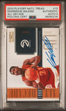 2010 Playoff National Treasures All Decade Dominique Wilkins #13 Signed Card AUTO 9 PSA Slabbed Hawks