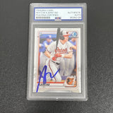 2020 Topps Chrome #BD-122 Heston Kjerstad Signed Card AUTO PSA Slabbed Baltimore Orioles