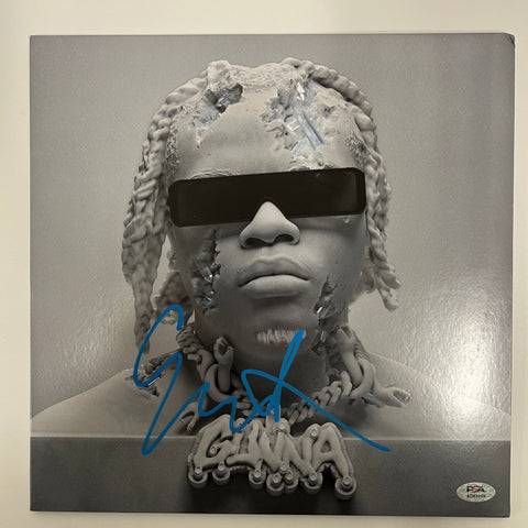 Gunna signed Vinyl PSA/DNA Autographed Rapper 25k Jacket