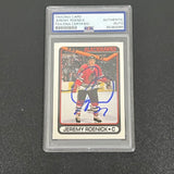 1990 O Pee Chee #7 Jeremy Roenick Signed Card AUTO PSA slabbed Blackhawks