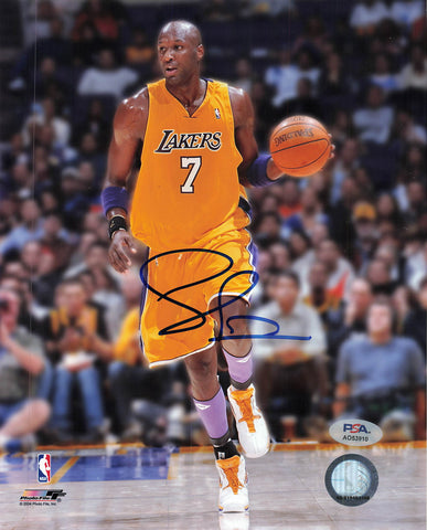 Lamar Odom signed 8x10 photo PSA/DNA Los Angeles Lakers Autographed