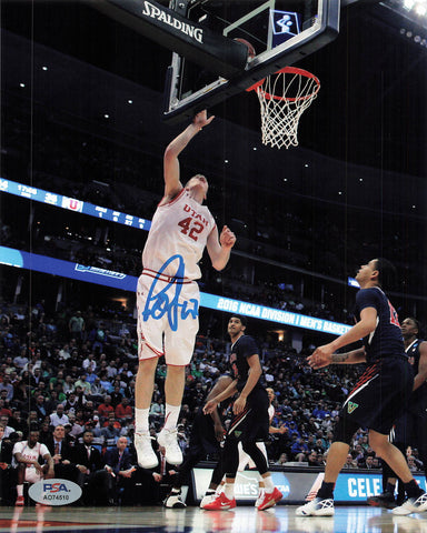 Jakob Poeltl signed 8x10 photo PSA/DNA Utah Utes Autographed