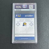 2015 Panini Excalibur #166 Myles Turner Signed Card AUTO 10 PSA Slabbed RC Pacers