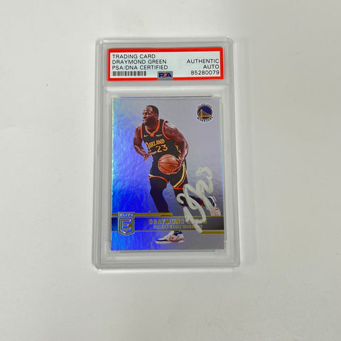 2021-22 Panini Elite #182 Draymond Green Signed Card AUTO PSA/DNA Slabbed