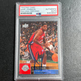 2009-10 Upper Deck #51 Amir Johnson Signed Card AUTO PSA Slabbed Pistons