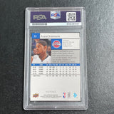 2009-10 Upper Deck #51 Amir Johnson Signed Card AUTO PSA Slabbed Pistons