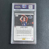 2012-13 Panini Prizm #172 JERRY WEST Signed Card GEM MT 10 Auto 10 PSA Slabbed Lakers