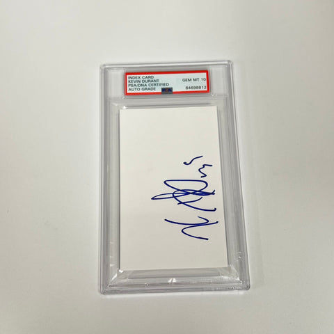 Kevin Durant Signed Index Card PSA/DNA AUTO 10 Phoenix Suns Autographed