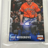 Joe Musgrove signed World Series Promo Card PSA/DNA Encapsulated Houston Astros autographed