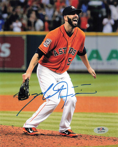 Mike Fiers signed 8x10 photo PSA/DNA Houston Astros Autographed