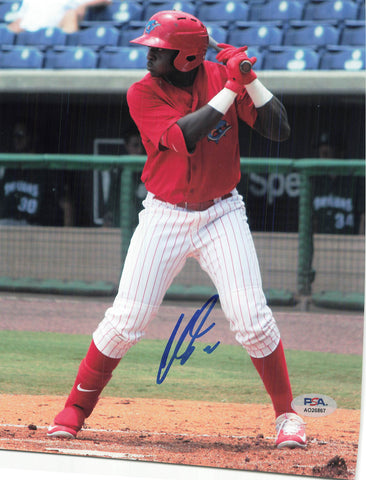 Cornelius Randolph signed 8x10 photo PSA/DNA Philadelphia Phillies Autographed