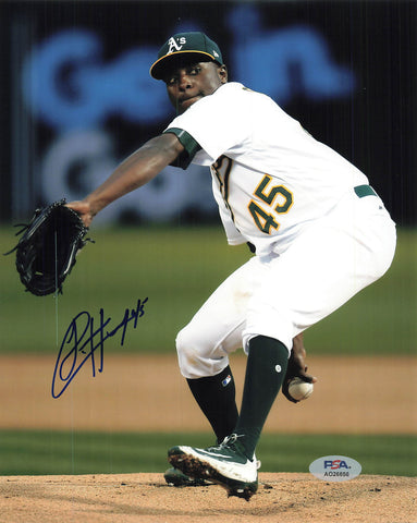 JHAREL COTTON signed 8x10 photo PSA/DNA Oakland Athletics Autographed