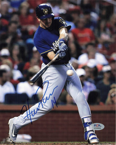 Hernan Perez signed 8x10 photo PSA/DNA Milwaukee Brewers Autographed