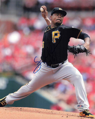 EDINSON VOLQUEZ signed 8x10 photo PSA/DNA Pittsburgh Pirates Autographed