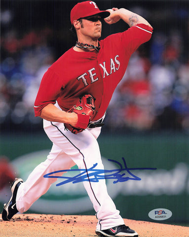 C.J. Wilson signed 8x10 photo PSA/DNA Texas Rangers Autographed