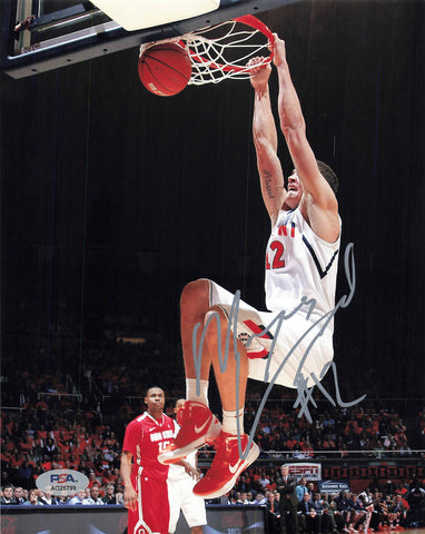 Meyers Leonard signed 8x10 photo PSA/DNA Illinois Autographed