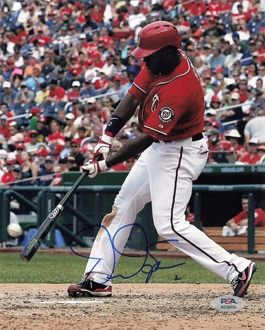 Denard Span signed 8x10 photo PSA/DNA Washington Nationals autographed