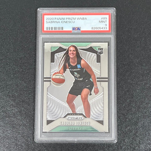 2020 Panini Prizm WNBA #89 Sabrina Ionescu Prizm PSA Gem Mint 9 RC