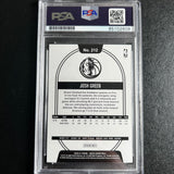 2020-21 Panini NBA Hoops #212 Josh Green Signed Card AUTO PSA Slabbed RC Mavericks