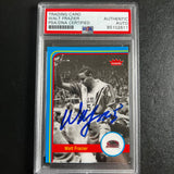 2012-13 Fleer Retro Basketball #25 Walt Frazier Signed Card AUTO PSA Slabbed Salukis