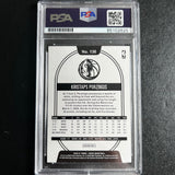 2020-21 Panini Hoops #136 Kristaps Porzingis Signed Card AUTO PSA Slabbed RC Knicks