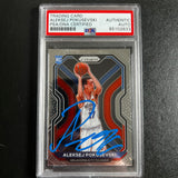 2020-21 Panini Prizm #264 Aleksej Pokusevski Signed Card AUTO PSA Slabbed RC Thunder