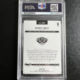 2016-17 NBA Hoops #266 Buddy Hield Signed Card AUTO PSA Slabbed Pelicans RC