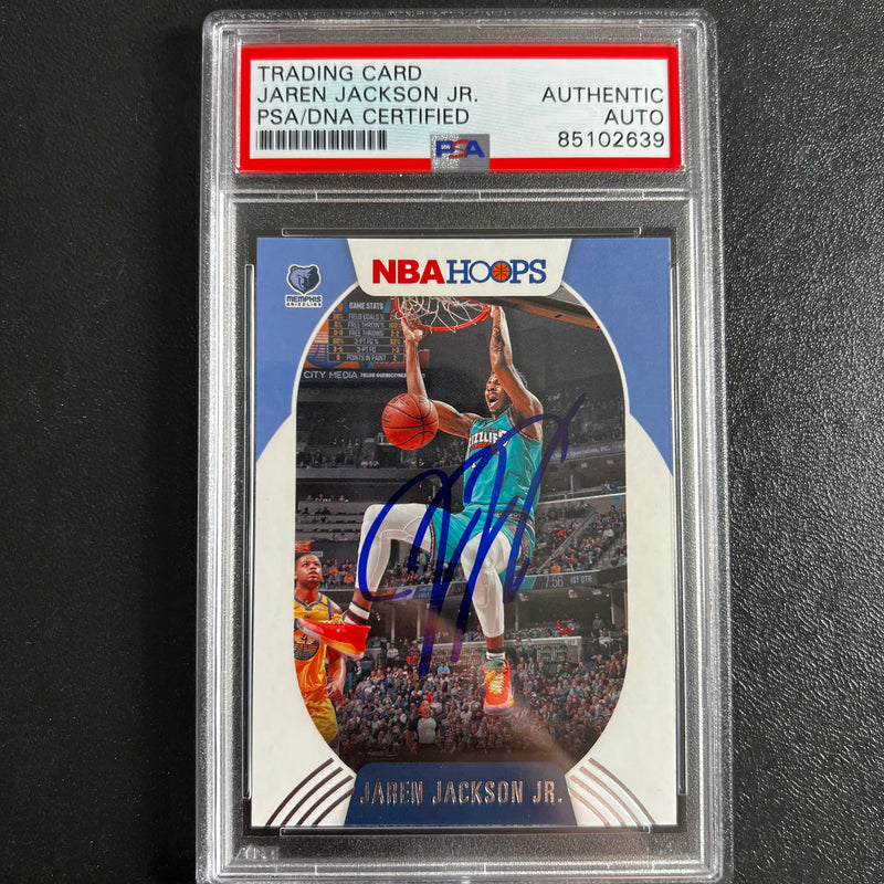 2020-21 Panini Hoops #72 Jaren Jackson Jr. Signed Card AUTO PSA Slabbed RC Grizzlies
