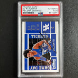 2017-18 Panini Contenders Draft Picks #7 De'Aaron Fox Signed Auto Slabbed PSA Kentucky